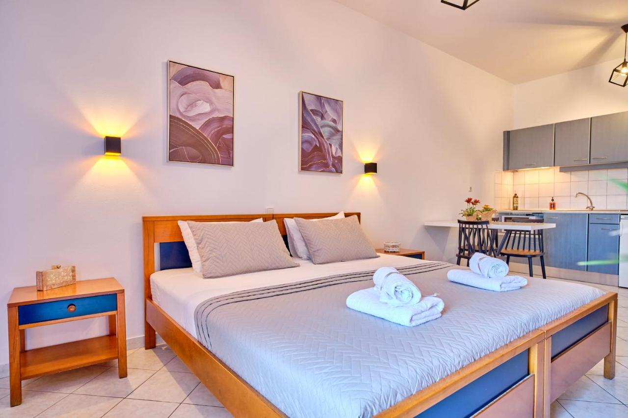 Logas Beach Studios Peroulades  ภายนอก รูปภาพ